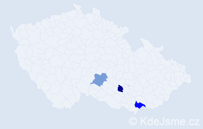 Příjmení: 'Trtoň', počet výskytů 4 v celé ČR