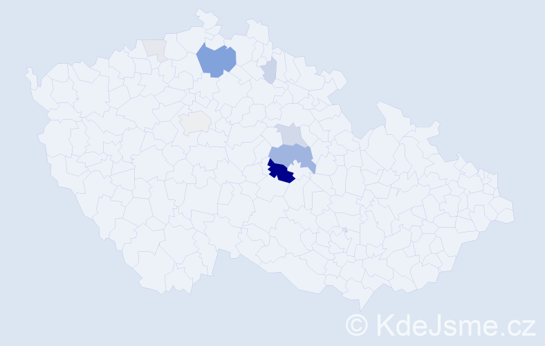 Příjmení: 'Kavenský', počet výskytů 33 v celé ČR