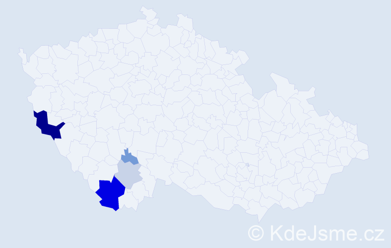 Příjmení: 'Faschingbauer', počet výskytů 20 v celé ČR