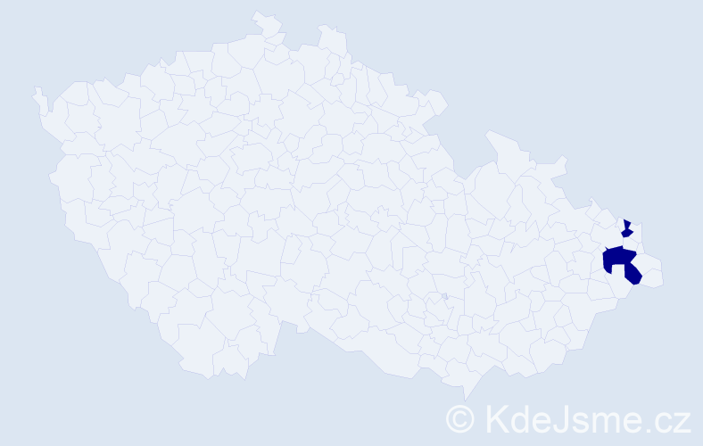Příjmení: 'Klósek', počet výskytů 2 v celé ČR