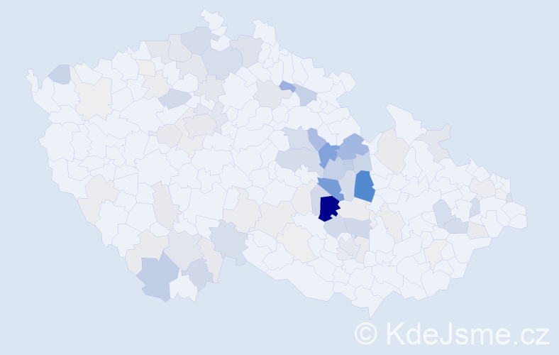 Příjmení: 'Šejnoha', počet výskytů 290 v celé ČR