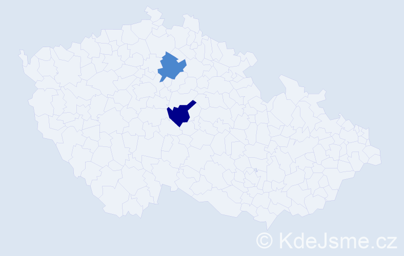 Příjmení: 'Kunošová', počet výskytů 4 v celé ČR