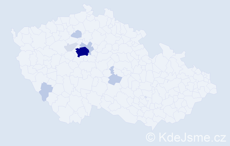 Příjmení: 'Synecká', počet výskytů 28 v celé ČR