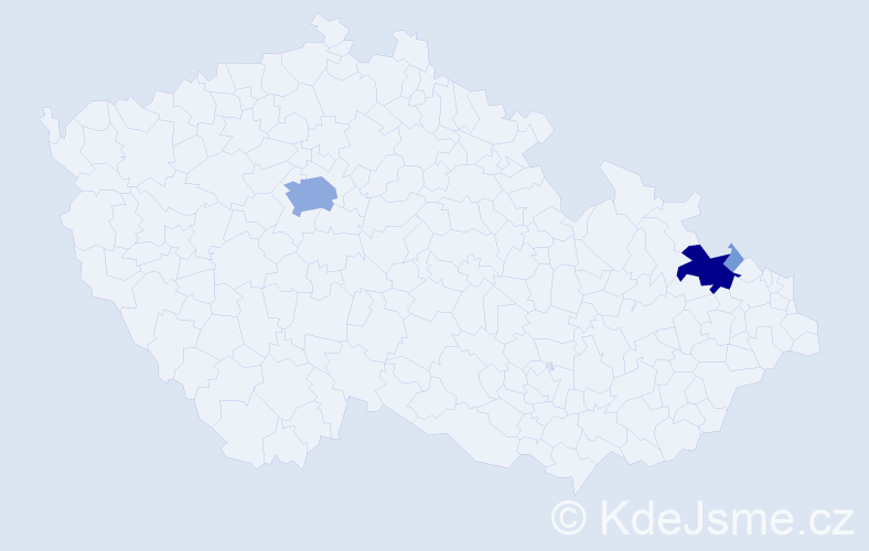 Příjmení: 'Flaume', počet výskytů 13 v celé ČR