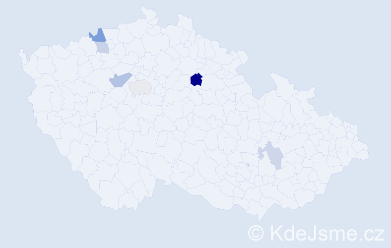 Příjmení: 'Reiszová', počet výskytů 11 v celé ČR