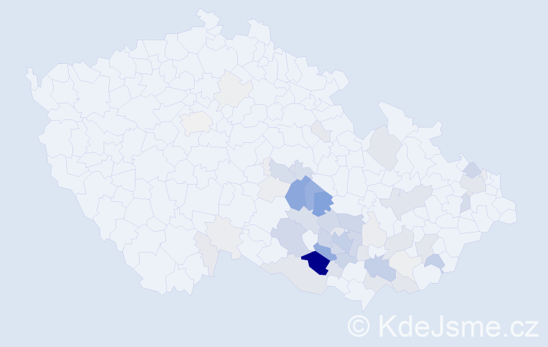 Příjmení: 'Mašová', počet výskytů 224 v celé ČR