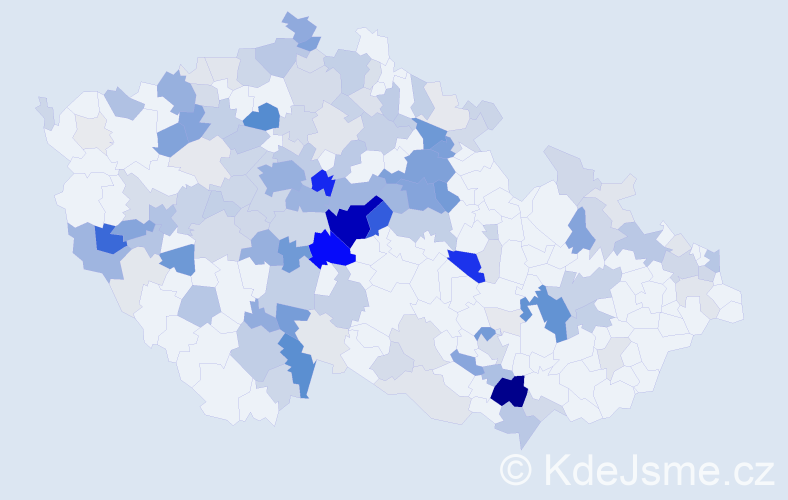 Příjmení: 'Petrásek', počet výskytů 600 v celé ČR