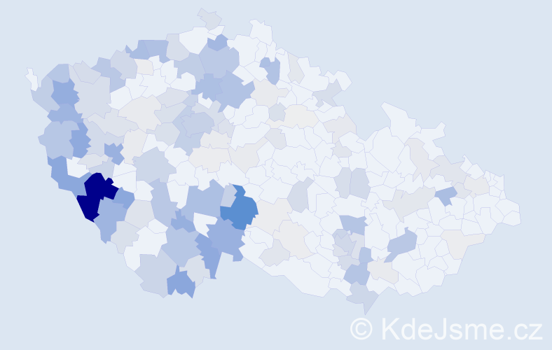 Příjmení: 'Mazanec', počet výskytů 541 v celé ČR