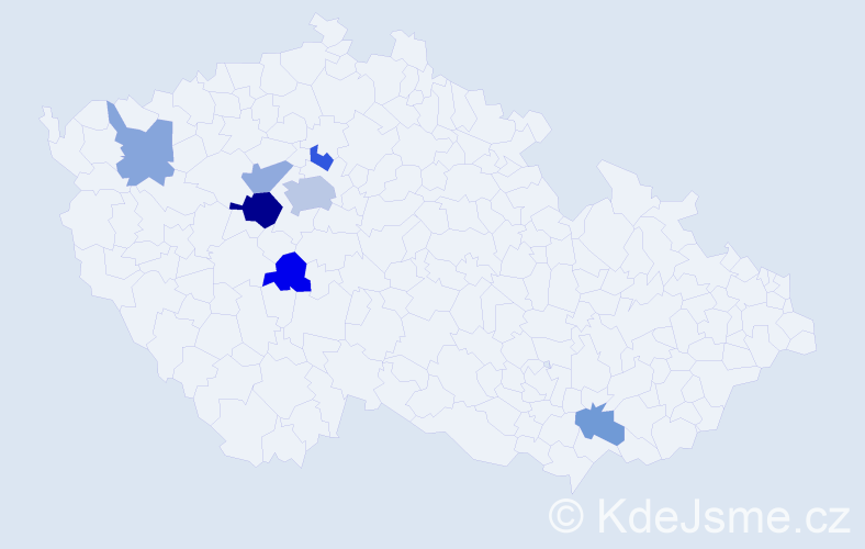 Příjmení: 'Bäumel', počet výskytů 12 v celé ČR