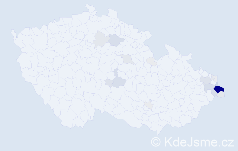 Příjmení: 'Cymorek', počet výskytů 114 v celé ČR