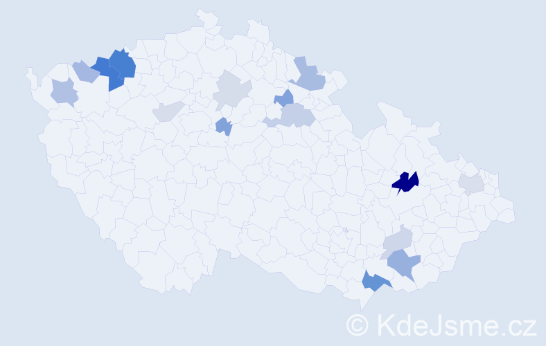 Příjmení: 'Sásová', počet výskytů 40 v celé ČR