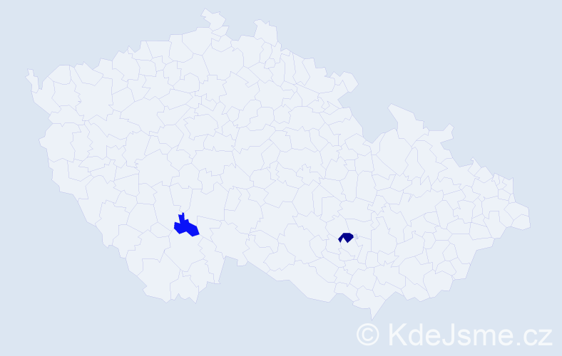 Příjmení: 'Redrup', počet výskytů 3 v celé ČR