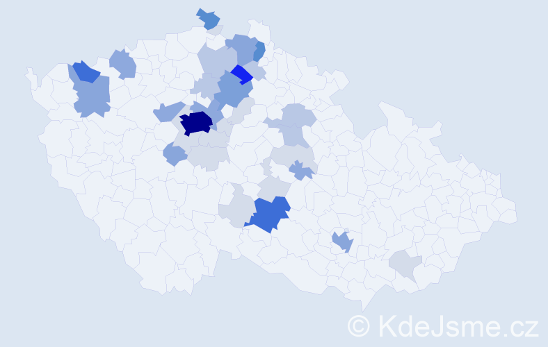 Příjmení: 'Formáček', počet výskytů 120 v celé ČR