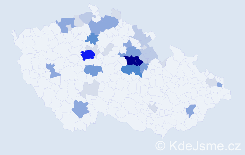 Příjmení: 'Bidlo', počet výskytů 146 v celé ČR