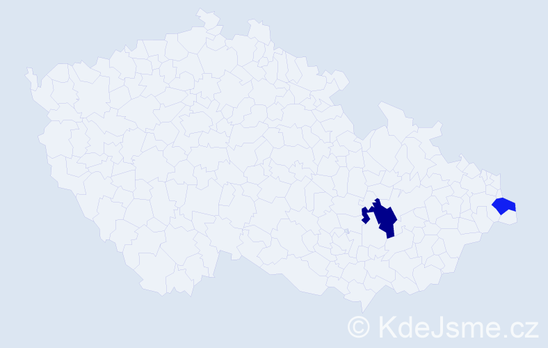 Příjmení: 'Weida', počet výskytů 3 v celé ČR