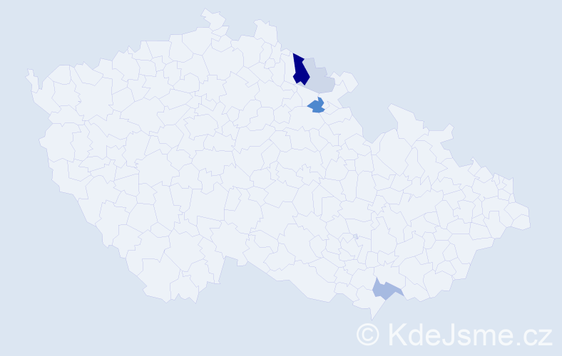 Příjmení: 'Slovenský', počet výskytů 11 v celé ČR