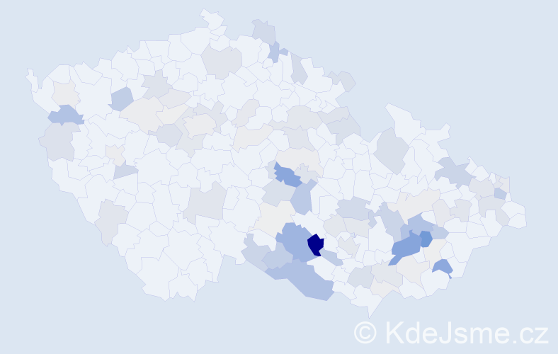 Příjmení: 'Ležáková', počet výskytů 255 v celé ČR