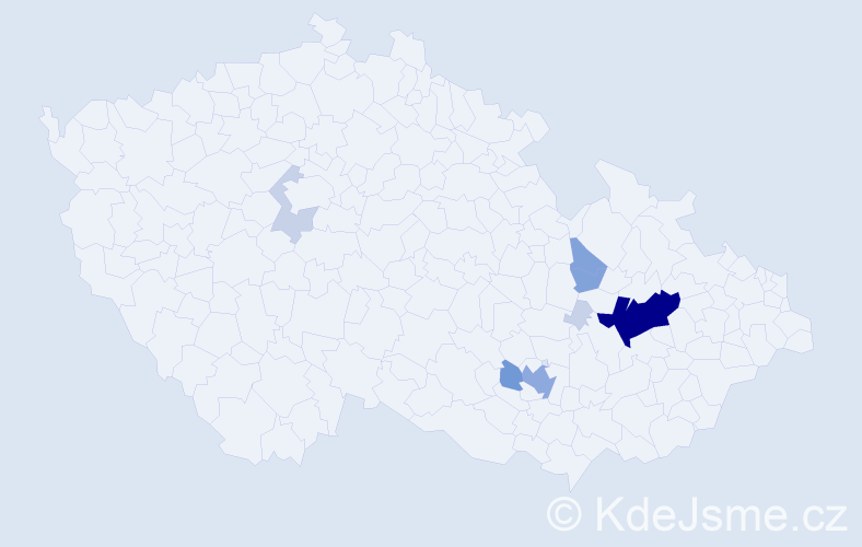 Příjmení: 'Serbová', počet výskytů 26 v celé ČR