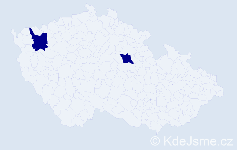 Příjmení: 'Kalii', počet výskytů 2 v celé ČR