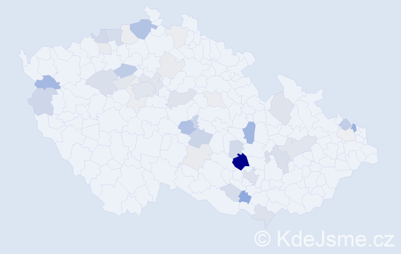 Příjmení: 'Babička', počet výskytů 113 v celé ČR