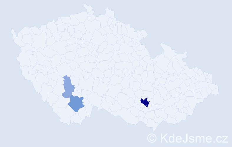 Příjmení: 'Pechart', počet výskytů 14 v celé ČR
