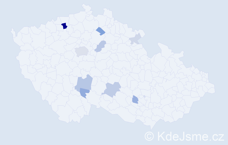 Příjmení: 'Merbsová', počet výskytů 21 v celé ČR