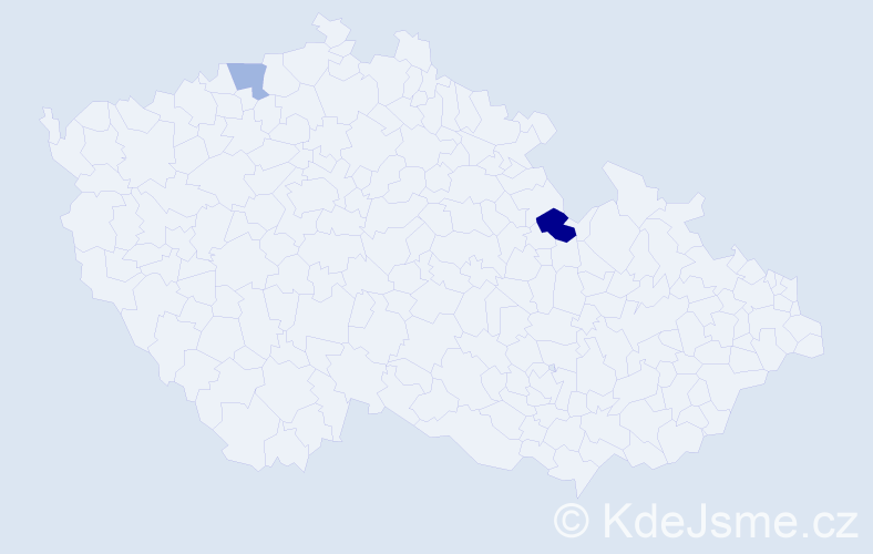 Příjmení: 'Kerschowski', počet výskytů 3 v celé ČR