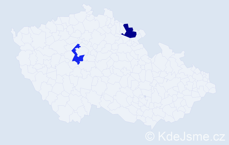 Příjmení: 'Wollemann', počet výskytů 2 v celé ČR