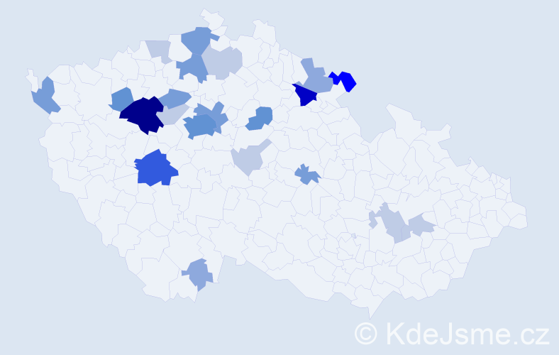 Příjmení: 'Seifrt', počet výskytů 73 v celé ČR