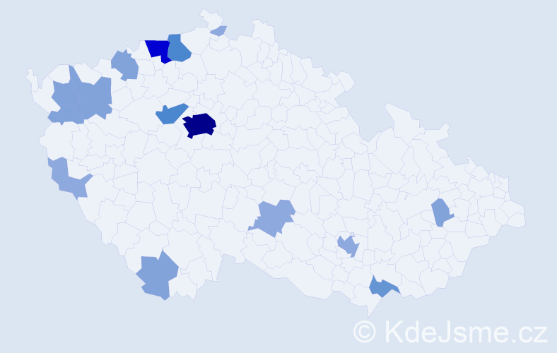 Příjmení: 'Mühlbauer', počet výskytů 42 v celé ČR