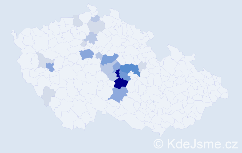 Příjmení: 'Cemperová', počet výskytů 68 v celé ČR