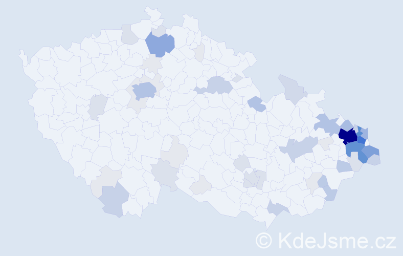 Příjmení: 'Olšar', počet výskytů 238 v celé ČR