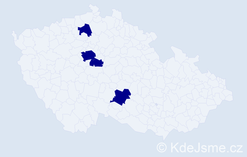 Příjmení: 'Zavadovskyy', počet výskytů 4 v celé ČR