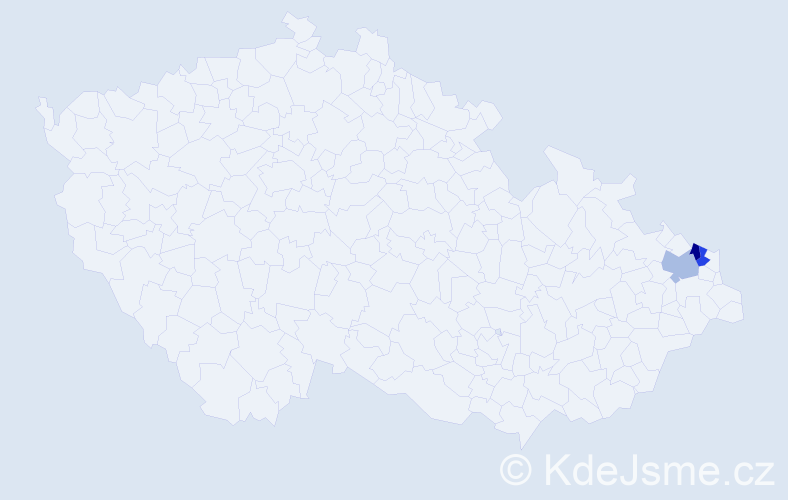 Příjmení: 'Flössnerová', počet výskytů 3 v celé ČR