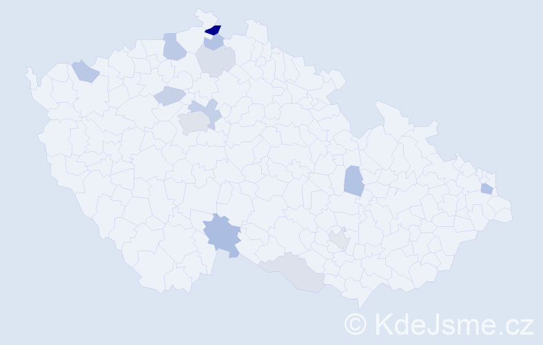 Příjmení: 'Savka', počet výskytů 31 v celé ČR