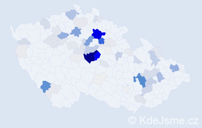 Příjmení: 'Čureja', počet výskytů 462 v celé ČR