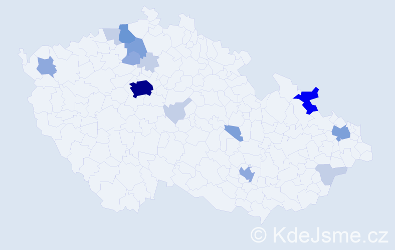 Příjmení: 'Nitsch', počet výskytů 43 v celé ČR