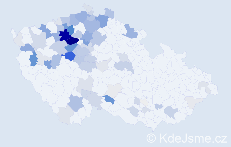 Příjmení: 'Paur', počet výskytů 329 v celé ČR