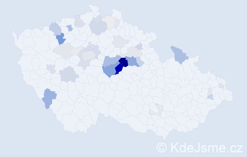 Příjmení: 'Loužilová', počet výskytů 128 v celé ČR