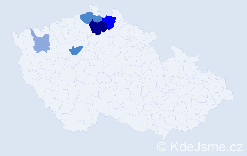 Příjmení: 'Stelzig', počet výskytů 16 v celé ČR