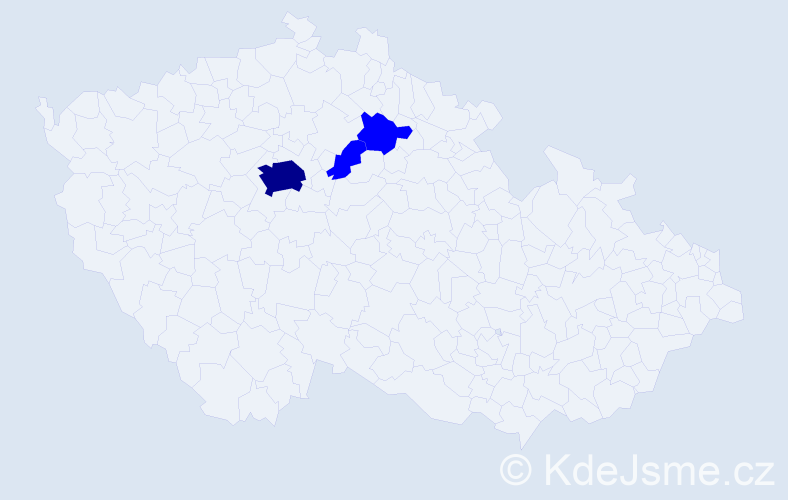 Příjmení: 'Gestřánek', počet výskytů 4 v celé ČR
