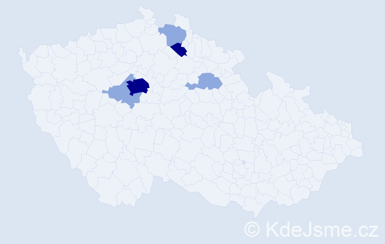 Příjmení: 'Smorádek', počet výskytů 17 v celé ČR