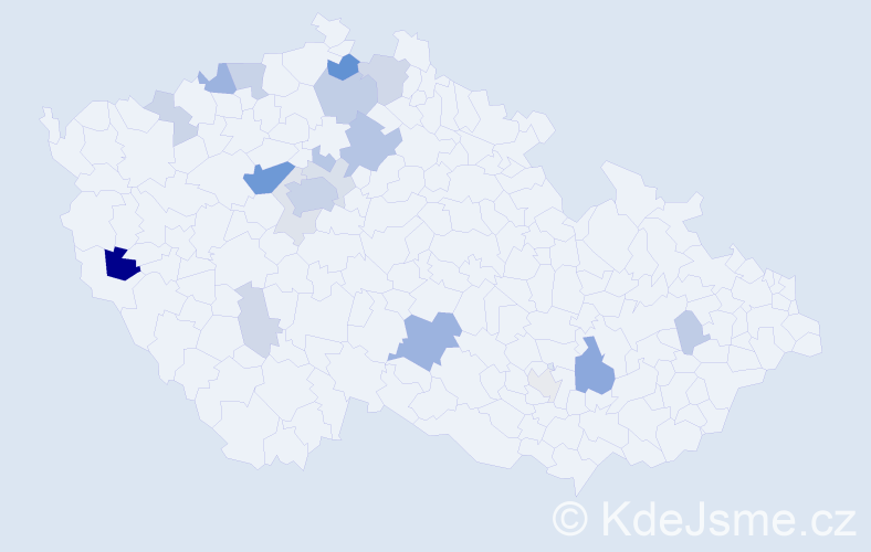 Příjmení: 'Birnbaum', počet výskytů 57 v celé ČR