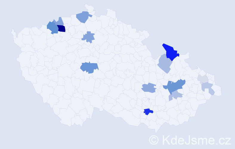 Příjmení: 'Reisig', počet výskytů 30 v celé ČR
