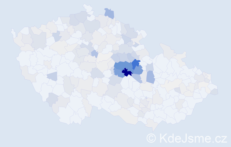 Příjmení: 'Drahošová', počet výskytů 680 v celé ČR