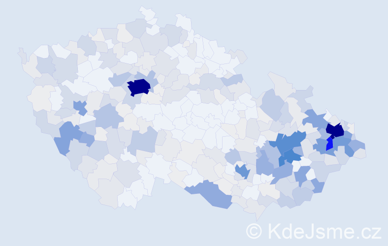 Příjmení: 'Rašková', počet výskytů 1526 v celé ČR
