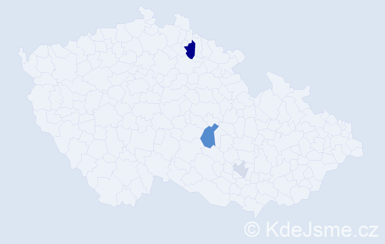 Příjmení: 'Klingenhoferová', počet výskytů 9 v celé ČR