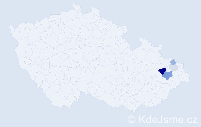 Příjmení: 'Kremling', počet výskytů 17 v celé ČR