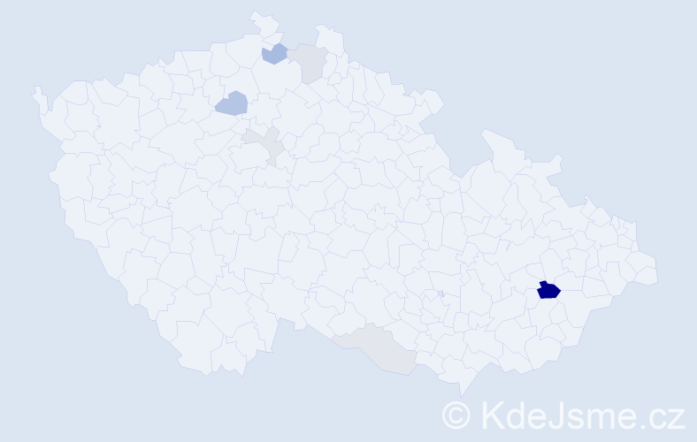 Příjmení: 'Skibinská', počet výskytů 16 v celé ČR