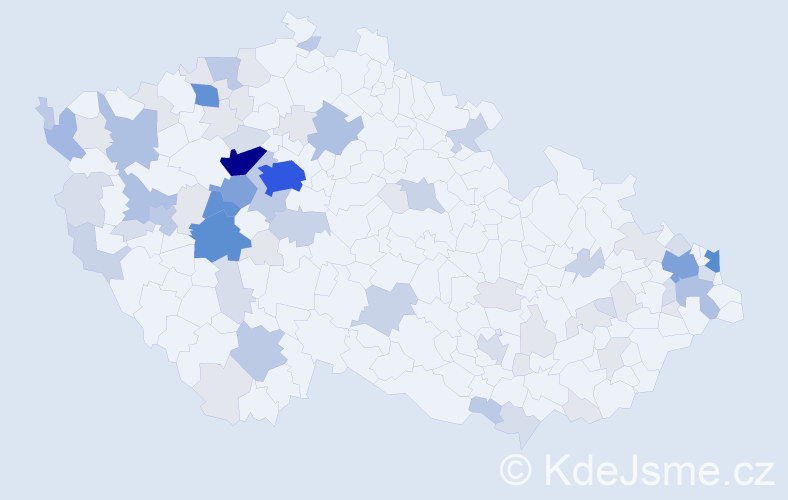 Příjmení: 'Rácz', počet výskytů 257 v celé ČR